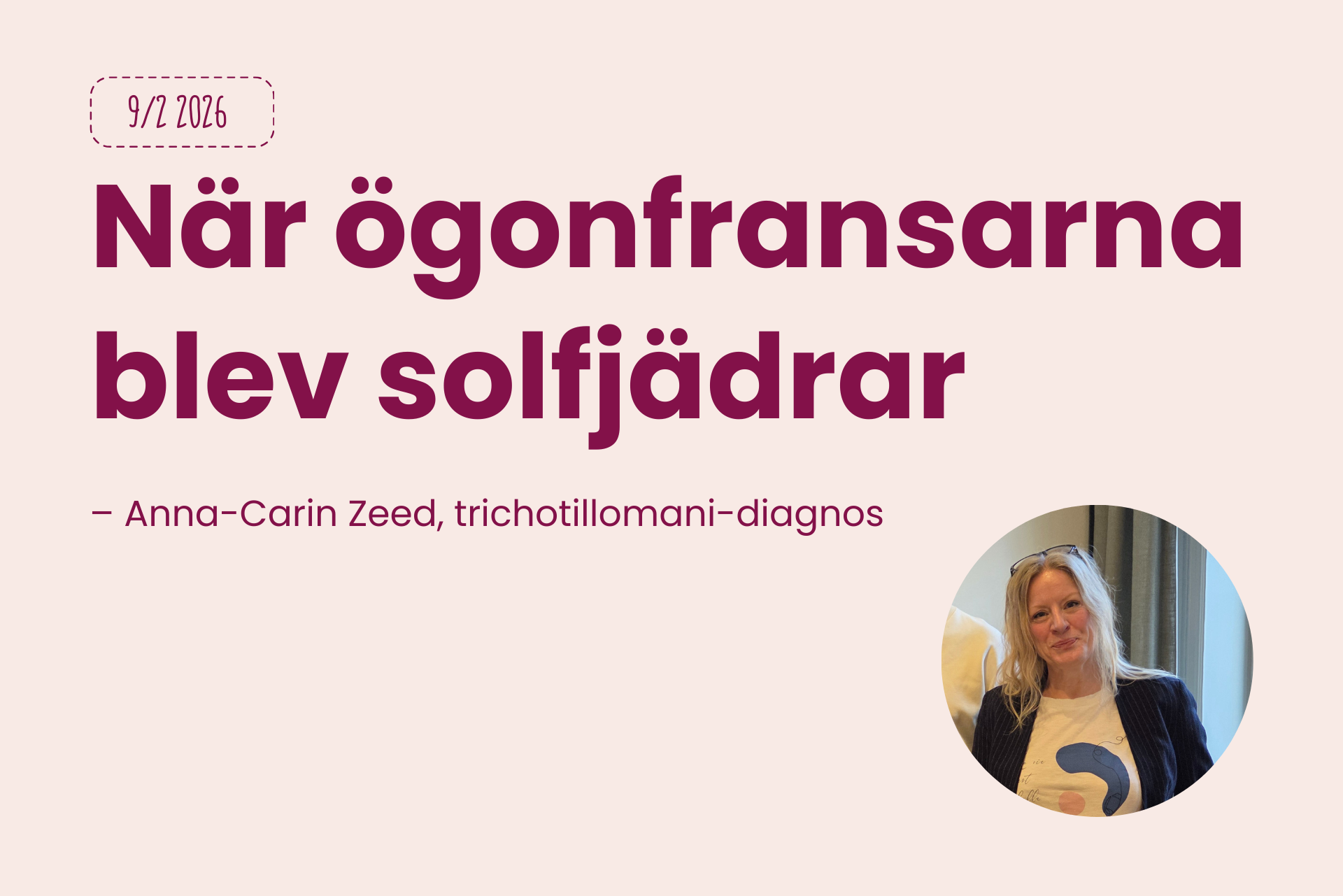 9/2 Föreläsning: När ögonfransarna blev solfjädrar