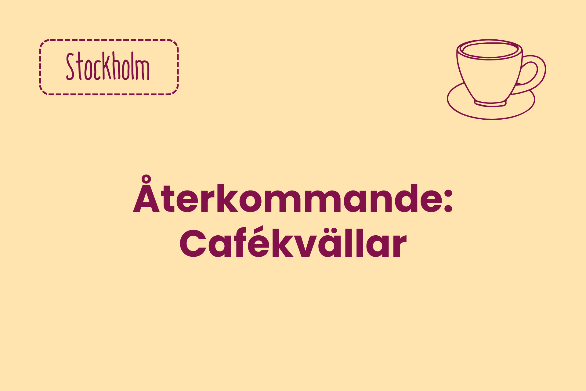 Cafékvällar