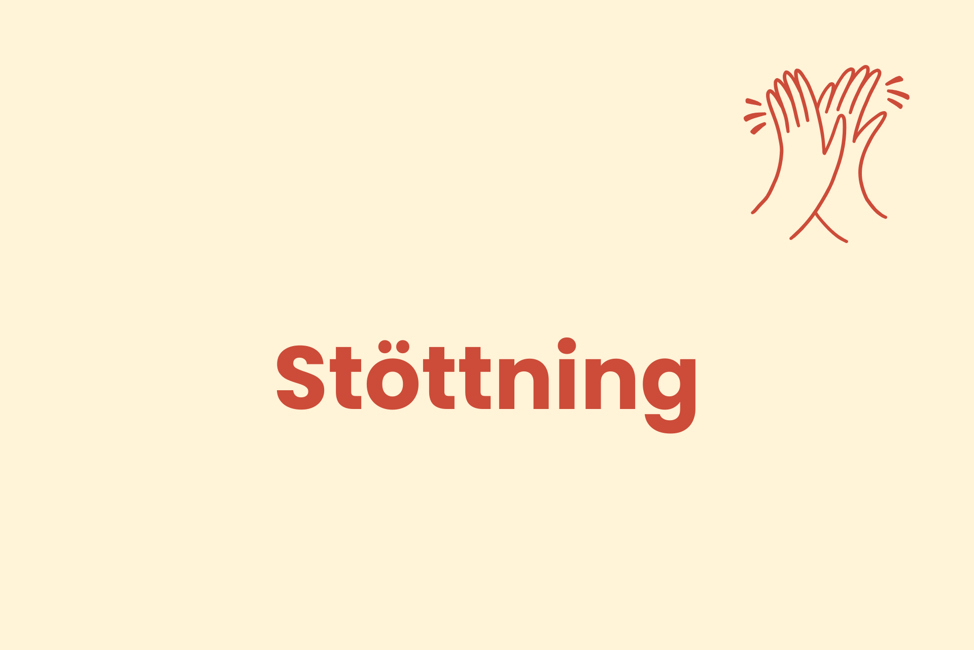Medlemssidan: Stöttning