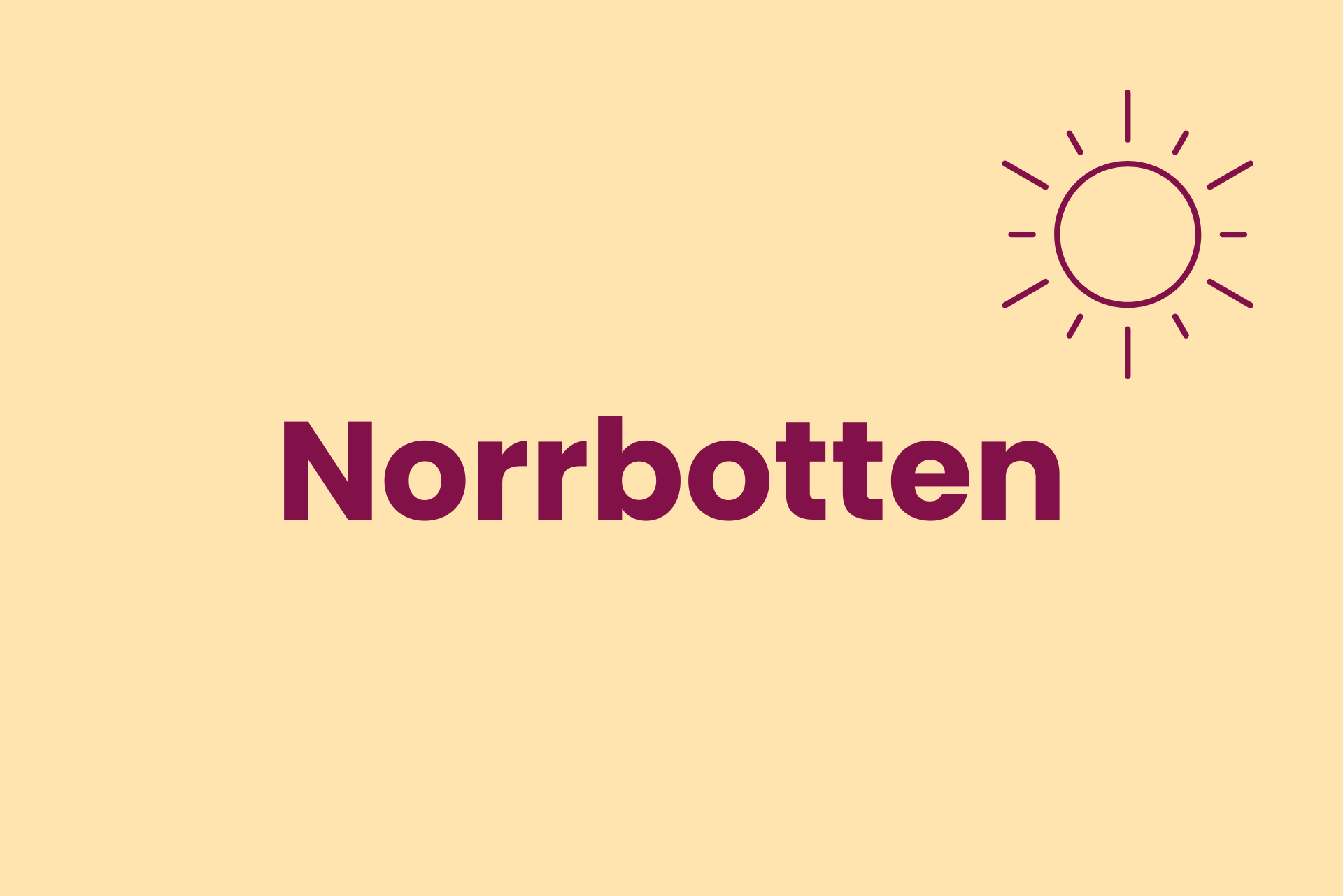 Norrbotten lokalförening standard