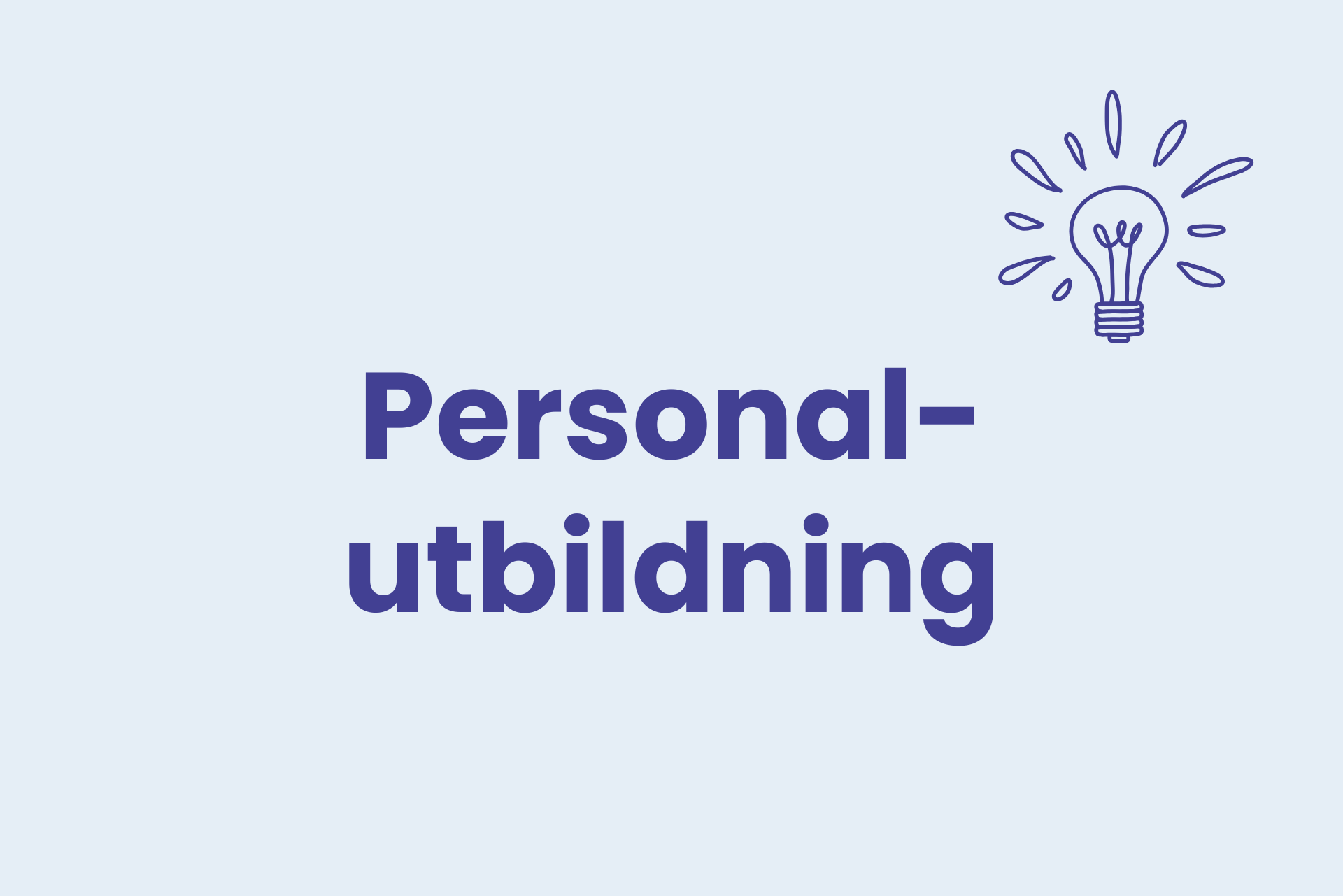 Personalutbildning – omslagsbild