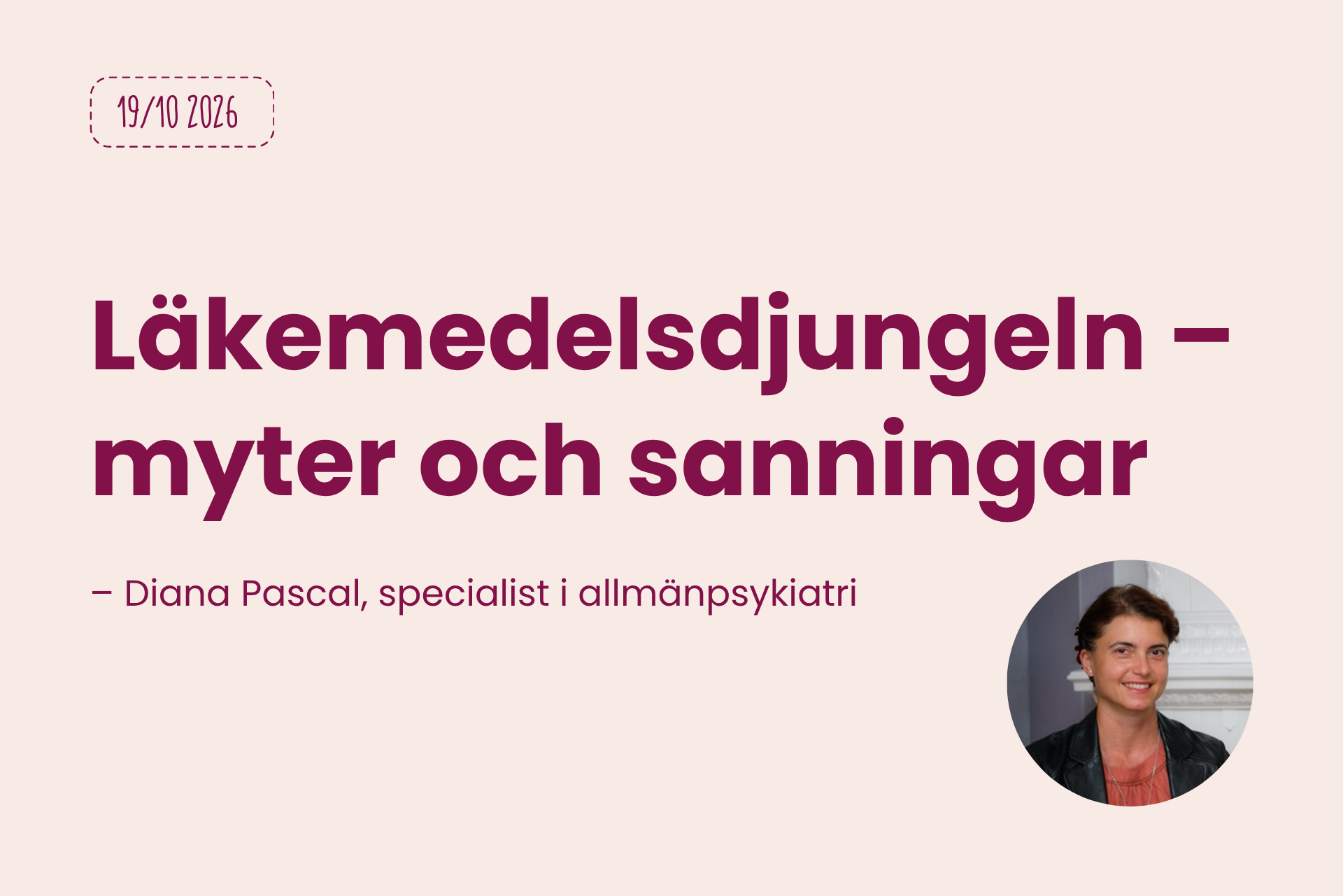 Föreläsning: Läkemedelsdjungeln – myter och sanningar
